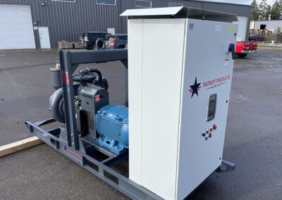 VFD Package pump with control box outside warehouse